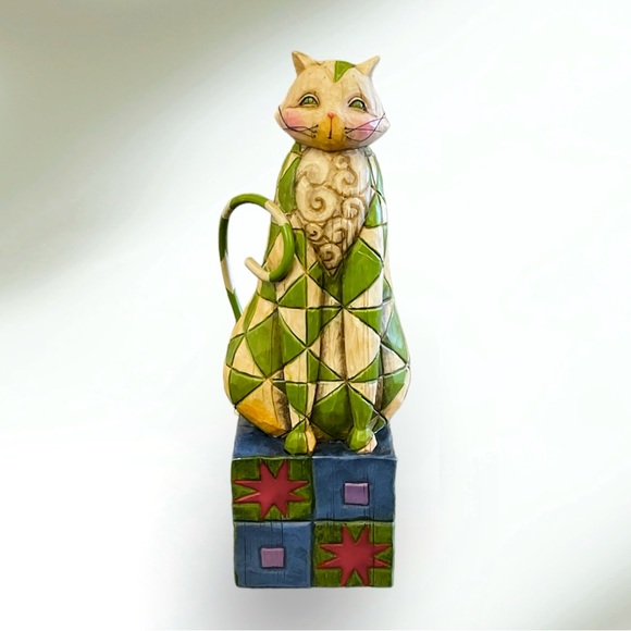 Jim Shore Other - 2003 Vintage Jim Shore Felicity Heartwood Creek Cat Quilt Figurine
